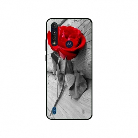 Husa personalizata tip carcasa HQPrint pentru Motorola Moto G8, model Rose, multicolor, S1D1M0384