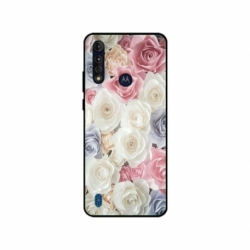Husa personalizata tip carcasa HQPrint pentru Motorola Moto G8 Power Lite, model Flowers 23, multicolor, S1D1M0385