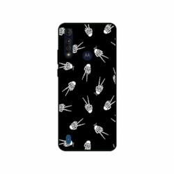 Husa personalizata tip carcasa HQPrint pentru Motorola Moto G8, model OK Skelly, multicolor, S1D1M0388