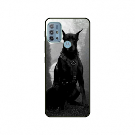Husa personalizata tip carcasa HQPrint pentru Motorola Moto G10 Power, model Doberman, multicolor, S1D1M0018
