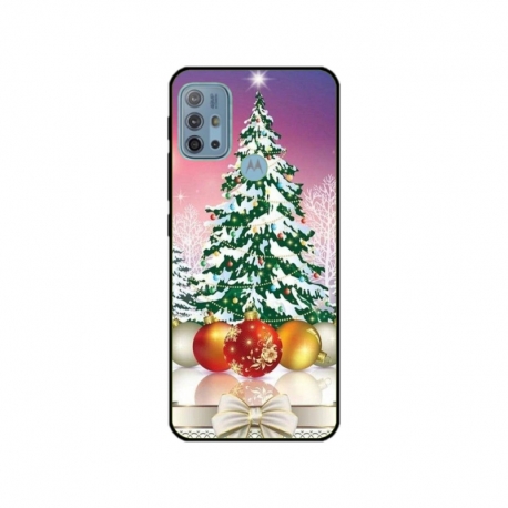 Husa personalizata tip carcasa HQPrint pentru Motorola Moto G10 Power, model Christmas Tree 1, multicolor, S1D1M0057