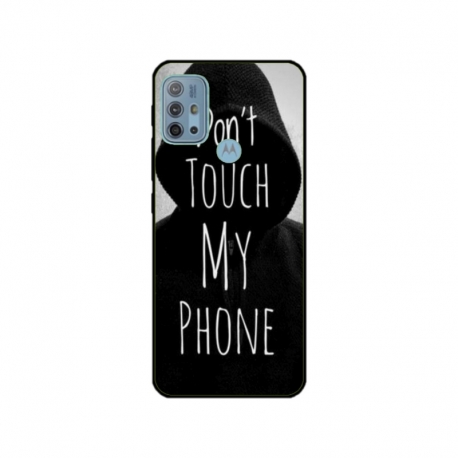 Husa personalizata tip carcasa HQPrint pentru Motorola Moto G10 Power, model Dont touch my phone 2, multicolor, S1D1M0065