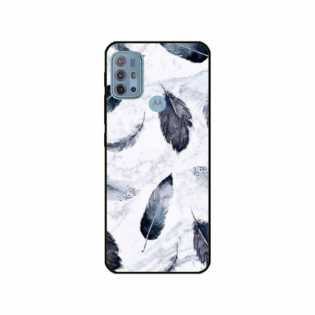 Husa personalizata tip carcasa HQPrint pentru Motorola Moto G10 Power, model Leaf Design 2, multicolor, S1D1M0071