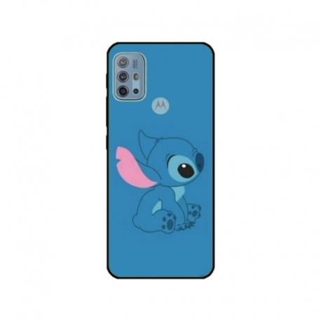 Husa personalizata tip carcasa HQPrint pentru Motorola Moto G10 Power, model Blue Stich, multicolor, S1D1M0192