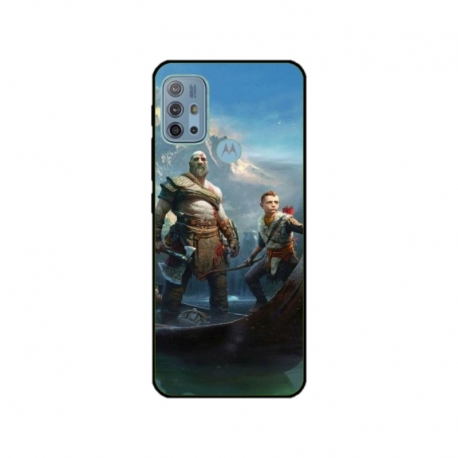 Husa personalizata tip carcasa HQPrint pentru Motorola Moto G10, model God of War 1, multicolor, S1D1M0008