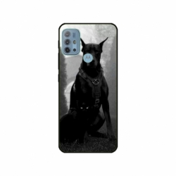Husa personalizata tip carcasa HQPrint pentru Motorola Moto G10, model Doberman, multicolor, S1D1M0018