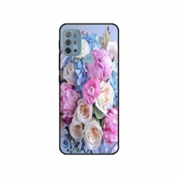 Husa personalizata tip carcasa HQPrint pentru Motorola Moto G10, model Flowers 1, multicolor, S1D1M0026