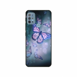 Husa personalizata tip carcasa HQPrint pentru Motorola Moto G10, model Butterfly 1, multicolor, S1D1M0028