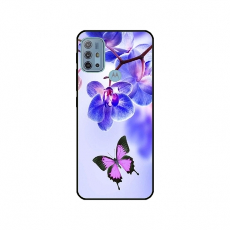 Husa personalizata tip carcasa HQPrint pentru Motorola Moto G10, model Butterfly 2, multicolor, S1D1M0029