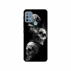 Husa personalizata tip carcasa HQPrint pentru Motorola Moto G10, model Skulls, multicolor, S1D1M0032