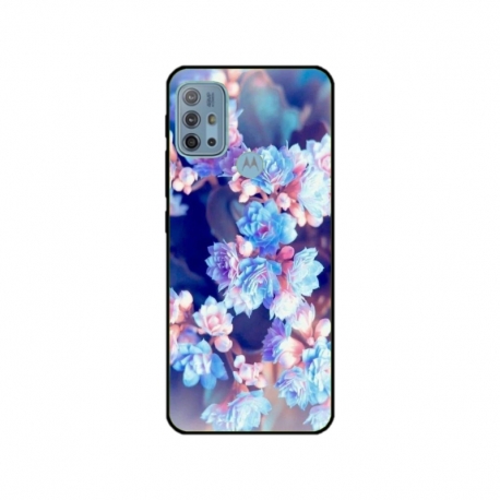 Husa personalizata tip carcasa HQPrint pentru Motorola Moto G10, model Flowers 2, multicolor, S1D1M0038