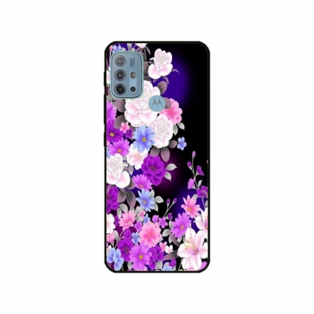 Husa personalizata tip carcasa HQPrint pentru Motorola Moto G10, model Flowers 3, multicolor, S1D1M0039