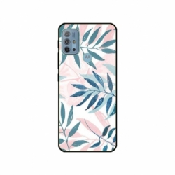 Husa personalizata tip carcasa HQPrint pentru Motorola Moto G10, model Leaf Design 1, multicolor, S1D1M0044