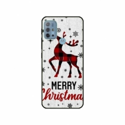Husa personalizata tip carcasa HQPrint pentru Motorola Moto G10, model Merry Christmas Reindeer 1, multicolor, S1D1M0049