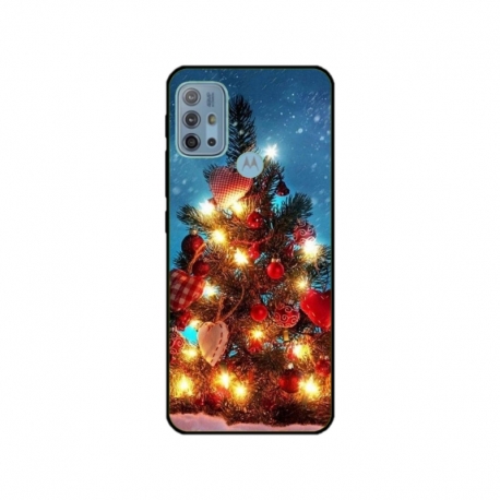 Husa personalizata tip carcasa HQPrint pentru Motorola Moto G10, model Christmas Tree 2, multicolor, S1D1M0058