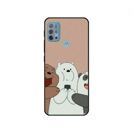 Husa personalizata tip carcasa HQPrint pentru Motorola Moto G10, model Bears 2, multicolor, S1D1M0089