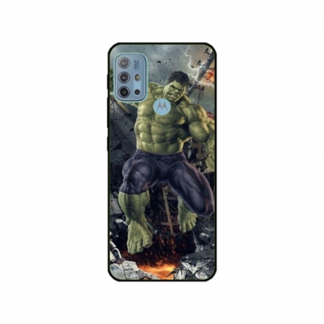 Husa personalizata tip carcasa HQPrint pentru Motorola Moto G10, model Hulk 1, multicolor, S1D1M0099