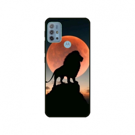 Husa personalizata tip carcasa HQPrint pentru Motorola Moto G10, model Lion 1, multicolor, S1D1M0110