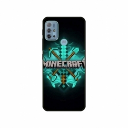 Husa personalizata tip carcasa HQPrint pentru Motorola Moto G10, model Minecraft 2, multicolor, S1D1M0126