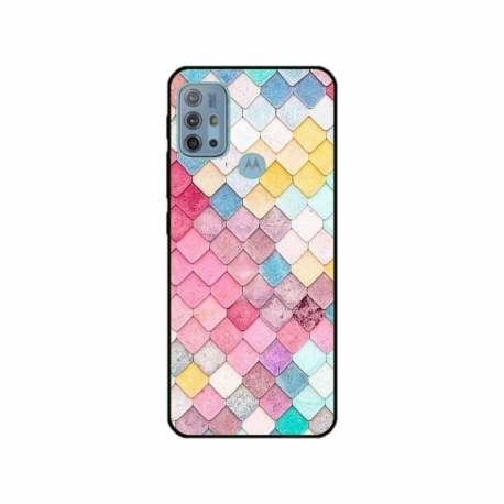 Husa personalizata tip carcasa HQPrint pentru Motorola Moto G10 Power, model Color Scales, multicolor, S1D1M0258