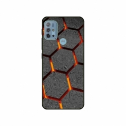 Husa personalizata tip carcasa HQPrint pentru Motorola Moto G10, model Lava Hex, multicolor, S1D1M0265