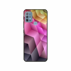 Husa personalizata tip carcasa HQPrint pentru Motorola Moto G10, model Colorful 1, multicolor, S1D1M0273