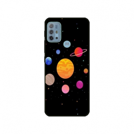 Husa personalizata tip carcasa HQPrint pentru Motorola Moto G10, model Colorful Galaxy, multicolor, S1D1M0283