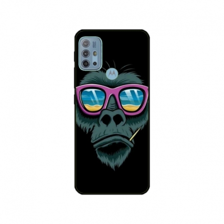 Husa personalizata tip carcasa HQPrint pentru Motorola Moto G10, model Gorilla, multicolor, S1D1M0288