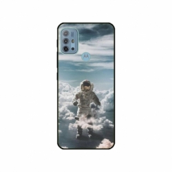 Husa personalizata tip carcasa HQPrint pentru Motorola Moto G10, model Astronaut in the Clouds, multicolor, S1D1M0290