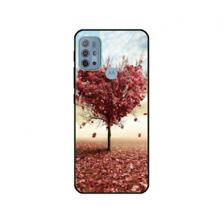 Husa personalizata tip carcasa HQPrint pentru Motorola Moto G10, model Heart Tree, multicolor, S1D1M0293
