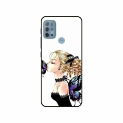 Husa personalizata tip carcasa HQPrint pentru Motorola Moto G10, model Butterfly Fairy, multicolor, S1D1M0294