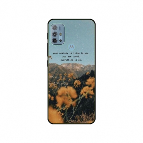 Husa personalizata tip carcasa HQPrint pentru Motorola Moto G10, model Quote 1, multicolor, S1D1M0306