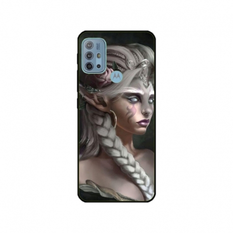 Husa personalizata tip carcasa HQPrint pentru Motorola Moto G10, model Alien Queen, multicolor, S1D1M0308