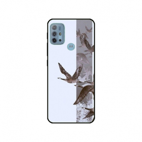 Husa personalizata tip carcasa HQPrint pentru Motorola Moto G10, model Birds, multicolor, S1D1M0314