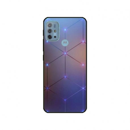 Husa personalizata tip carcasa HQPrint pentru Motorola Moto G10, model Square, multicolor, S1D1M0315