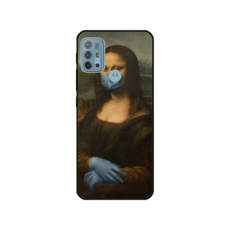 Husa personalizata tip carcasa HQPrint pentru Motorola Moto G10 Power, model Covid Mona Lisa, multicolor, S1D1M0327