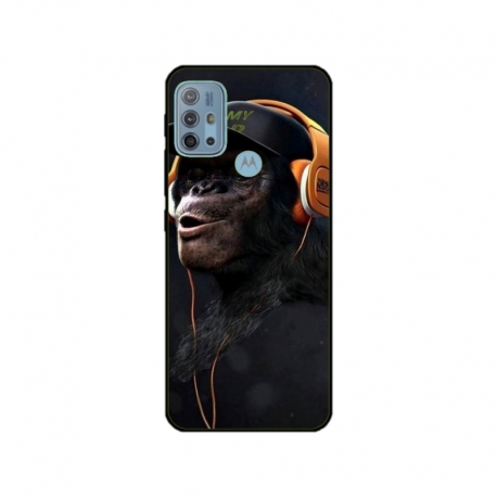 Husa personalizata tip carcasa HQPrint pentru Motorola Moto G10, model Monkey, multicolor, S1D1M0319