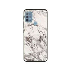 Husa personalizata tip carcasa HQPrint pentru Motorola Moto G10, model White Marble, multicolor, S1D1M0325