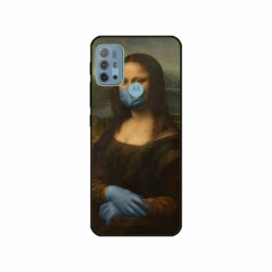 Husa personalizata tip carcasa HQPrint pentru Motorola Moto G10, model Covid Mona Lisa, multicolor, S1D1M0327