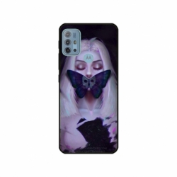 Husa personalizata tip carcasa HQPrint pentru Motorola Moto G10, model Butterfly Mouth 1, multicolor, S1D1M0351