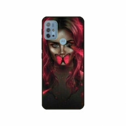 Husa personalizata tip carcasa HQPrint pentru Motorola Moto G10, model Butterfly Mouth 2, multicolor, S1D1M0352