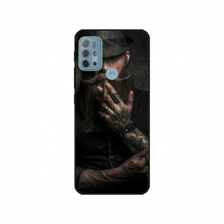 Husa personalizata tip carcasa HQPrint pentru Motorola Moto G10 Power, model Beard Man, multicolor, S1D1M0355