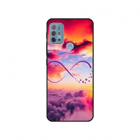 Husa personalizata tip carcasa HQPrint pentru Motorola Moto G10, model Bright Infinity, multicolor, S1D1M0377