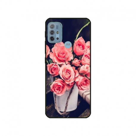 Husa personalizata tip carcasa HQPrint pentru Motorola Moto G10 Power, model Flowers 22, multicolor, S1D1M0379