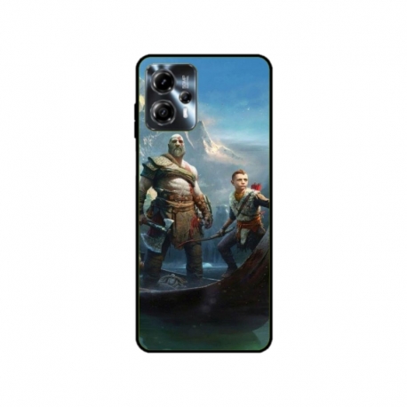 Husa personalizata tip carcasa HQPrint pentru Motorola Moto G13, model God of War 1, multicolor, S1D1M0008