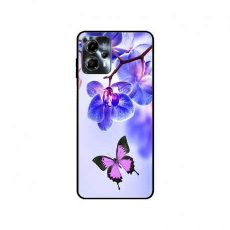 Husa personalizata tip carcasa HQPrint pentru Motorola Moto G13, model Butterfly 2, multicolor, S1D1M0029