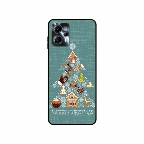Husa personalizata tip carcasa HQPrint pentru Motorola Moto G13, model Merry Christmas 1, multicolor, S1D1M0056