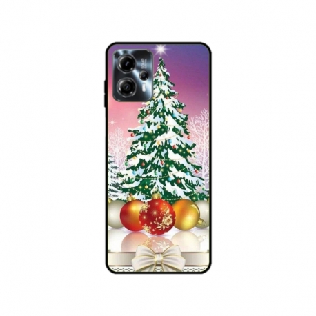 Husa personalizata tip carcasa HQPrint pentru Motorola Moto G13, model Christmas Tree 1, multicolor, S1D1M0057