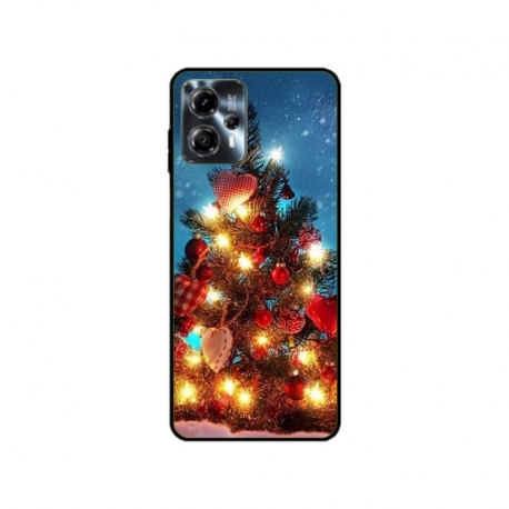 Husa personalizata tip carcasa HQPrint pentru Motorola Moto G13, model Christmas Tree 2, multicolor, S1D1M0058