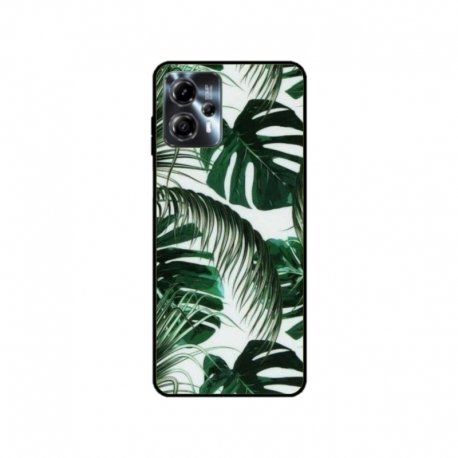 Husa personalizata tip carcasa HQPrint pentru Motorola Moto G13, model Leaf Design 3, multicolor, S1D1M0088